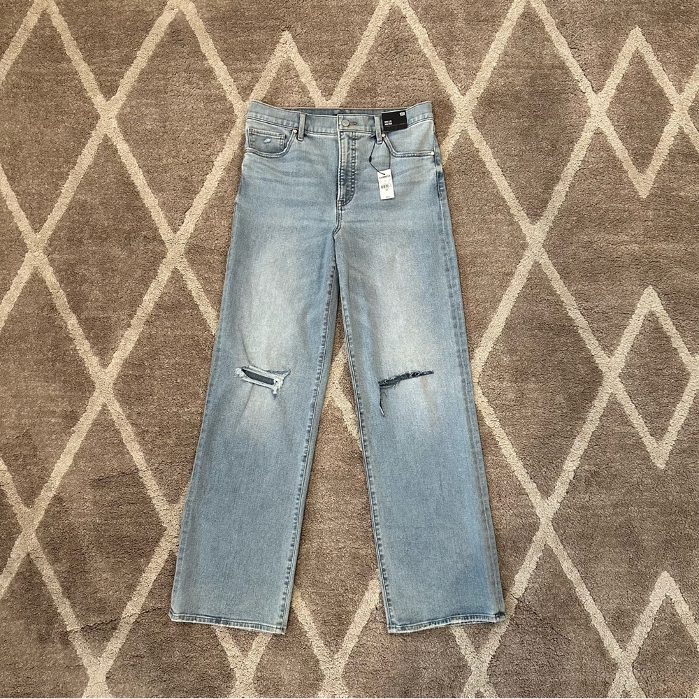 NWT Express Wide Leg High Rise Jeans Light Wash (Size 10R)
